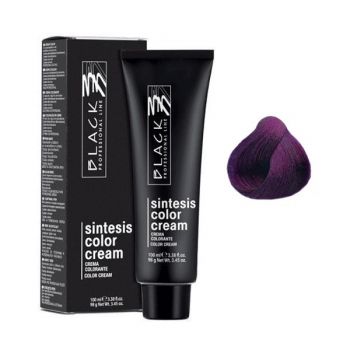 Vopsea Crema Permanenta - Black Professional Line Sintesis Color Cream, nuanta 8.22 Biondo Chiaro Viola Intenso, 100 ml