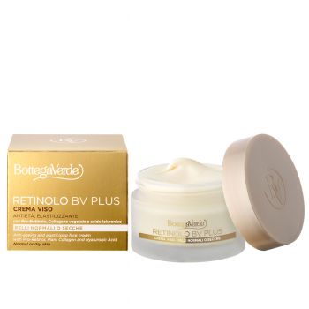 Crema anti-imbatranire, conceputa special pentru toate tipurile de ten, cu Pro-Retinol, colagen vegetal, extract de ginseng si vitaminele E si F