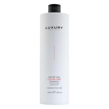 Sampon pentru Par Vopsit - Day by Day Color Care Shampoo Luxury Hair Pro, Green Light, 1000 ml