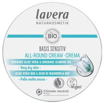 Crema Hidratanta Multifunctionala cu Unt de Shea Basis Sensitiv Lavera, 150ml