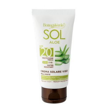 Crema hidratanta, de zi, pentru ten mixt, cu suc de Aloe Vera, SPF 20