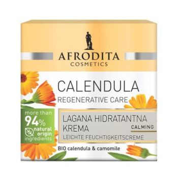 Crema Regeneranta, Hidratanta si Calmanta cu extract de Galbenele - Cosmetica Afrodita Calendula Regenerative Care, 50 ml