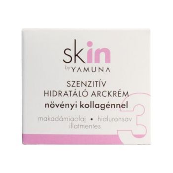 Crema Faciala Hidratanta cu Colagen pentru Ten Sensibil - Skin by Yamuna, 50 ml