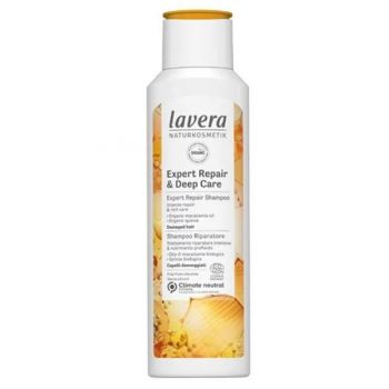 Sampon Expert Reparator cu Macadamia si Quinoa pentru Par Deteriorat - Lavera Expert Repair & Deep Care Shampo, 250 ml