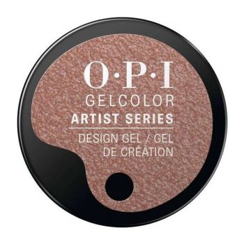 Gel Unghii Semipermanent pentru Design - OPI GelColor Artist Series Ya’ Got Me Copper!, 6 g