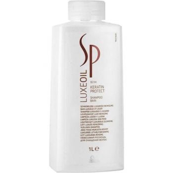 Sampon pentru Par Deteriorat - Wella SP LuxeOil Keratin Protect Shampoo, 1000 ml