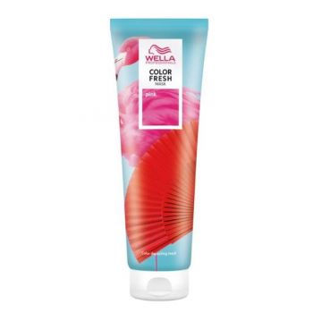 Masca de Par Nuantatoare cu Pigment Roz pentru Par Blond - Wella Professionals Color Fresh Mask, Pink, 150 ml