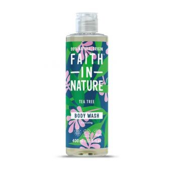 Gel de Dus Natural Purifiant cu Tea Tree Faith in Nature, 400 ml