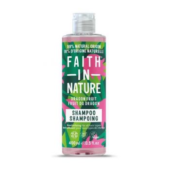 Sampon Revitalizant cu Fructul Dragonului pentru Toate Tipurile de Par Faith in Nature, 400 ml