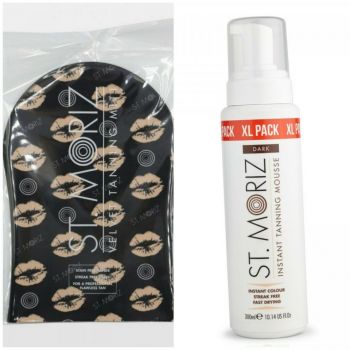 Set Autobronzare Profesionala St Moriz Spuma XL Dark + Manusa Aplicare