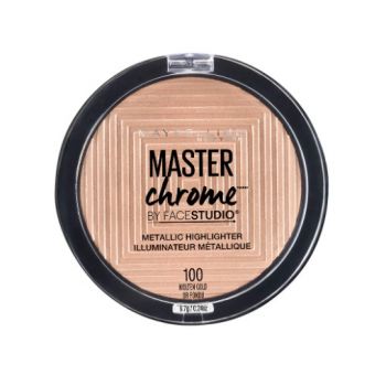 Pudra iluminatoare Maybelline Master Chrome, Nuanta 100 Molten Gold