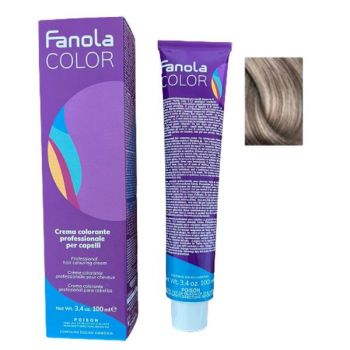 Vopsea Crema Permanenta Fanola 7.11 Blond Cenusiu Intens, 100ml