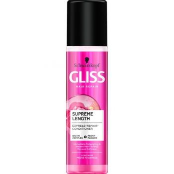 Balsam Spray pentru Par Lung Predispus la Deteriorare - Schwarzkopf Gliss Hair Repair Supreme Length Express-Repair-Conditioner, 200 ml