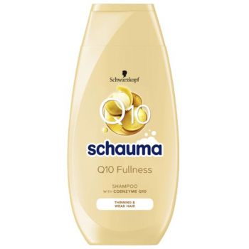 Sampon cu Coenzima Q10 pentru Par Fragil si Subtire - Schwarzkopf Schauma Q10 Shampoo for Thinning & Weak Hair, 250 ml