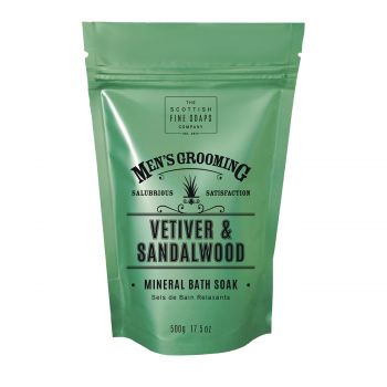 Vetiver & sandalwood mineral bath soak 500 gr