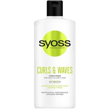 Balsam pentru Par Cret sau Ondulat - Syoss Curls & Waves Conditioner for Wavy & Curly Hair, 440 ml