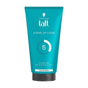 Gel de Par cu Fixare Puternica pentru Barbati - Schwarzkopf Taft Men Stand Up Look Styling Gel Extreme Spikes 5/15, 150 ml