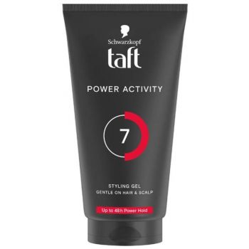 Gel de Par Transparent cu Fixare Puternica - Schwarzkopf Taft Power Activity Styling Gel Up to 48 H Power Hold 7, 150 ml