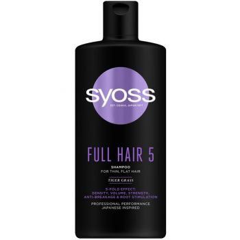 Sampon pentru Par Subtire Fara Volum - Syoss Full Hair 5 Shampoo for Thin, Flat Hair, 440 ml