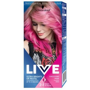 Vopsea de Par - Schwarzkopf Live Ultra Brights or Pastel, nuanta 093 Shocking Pink