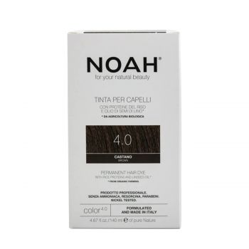 Hair dye, natural - permanent, 4.0 brown 140 ml