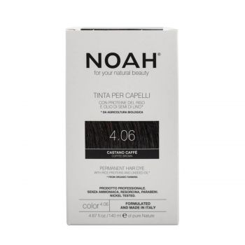 Hair dye, natural - permanent, 4.06 coffe brown 140 ml