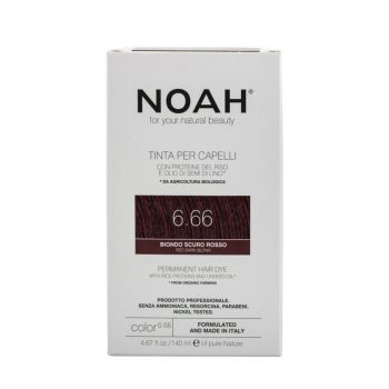 Hair dye, natural - permanent, 6.66 red dark blond 140 ml