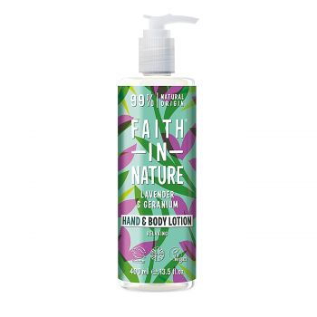 Lavender & geranium hand & body lotion 400 ml