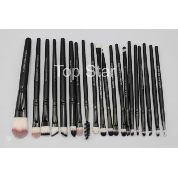 Set 20 pensule machiaj Black Brushes