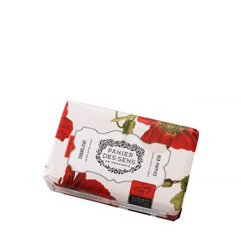 Red poppies extra-gentle vegetal soap 200 gr