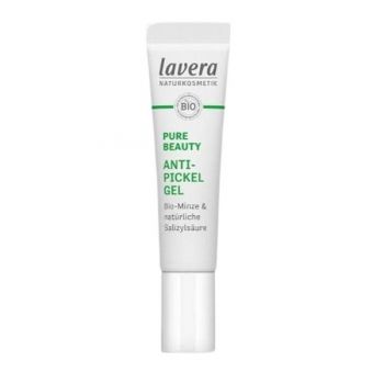 Gel pentru Tenul Acneic cu Menta, Zinc si Acid Salicilic Natural Pure Beauty Anti-Pickel Gel Lavera, 15ml