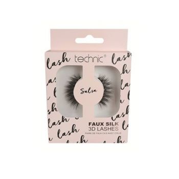 Gene false, Technic, Faux Silk 3D Lashes, Salsa, Adeziv inclus