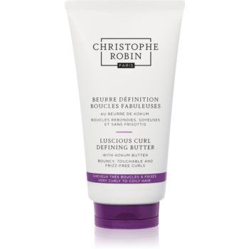 Christophe Robin Luscious Curl Defining Butter with Kokum Butter unt de modelare pentru par ondulat si cret