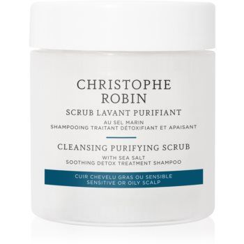 Christophe Robin Cleansing Purifying Scrub with Sea Salt sampon pentru curatare cu efect exfoliant