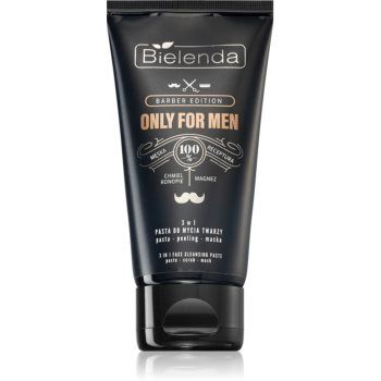 Bielenda Only for Men Barber Edition pastă de curățare 3 in 1