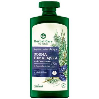 Gel Revigorant de Baie si Dus cu Pin de Himalaya si Miere de Manuka - Farmona Herbal Care Himalayan Pine with Manuka Honey Refreshing Bath, 500 ml