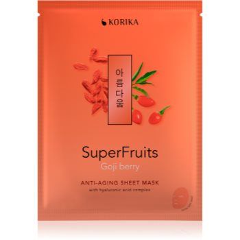 KORIKA SuperFruits Goji Berry - Anti-aging Sheet Mask Masca faciala cu efect de intinerire