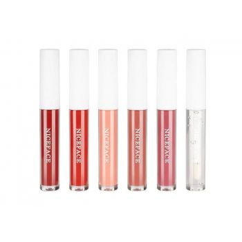 Set 6 rujuri de buze, Niceface, Lip Oil Matte