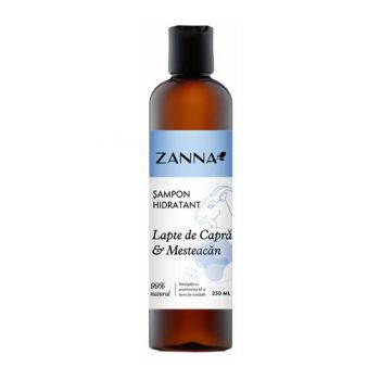 Sampon Hidratant cu Lapte de Capra si Mesteacan Zanna, 250 ml