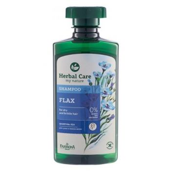 Sampon cu Extract de In pentru Par Uscat si Fragil - Farmona Herbal Care Flax Shampoo for Dry and Brittle Hair, 330 ml