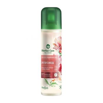 Sampon Uscat 2 in 1 cu Extract de Bujor pentru Improspatare si Volum - Farmona Herbal Care Peony Dry Shampoo 2 in 1, 180 ml