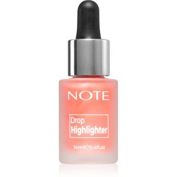 Note Cosmetique Drop Highlighter iluminator lichid cu picurător