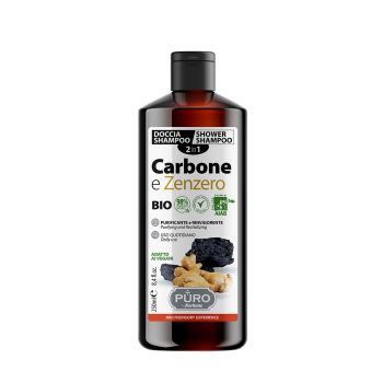 Carbone e zenzero - 2 in 1 shower shampoo bio 250 ml