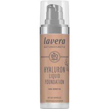 Fond de Ten Bio - Lavera Hyaluron Liquid Foundation, nuanta Cool Honey 04, 30 ml