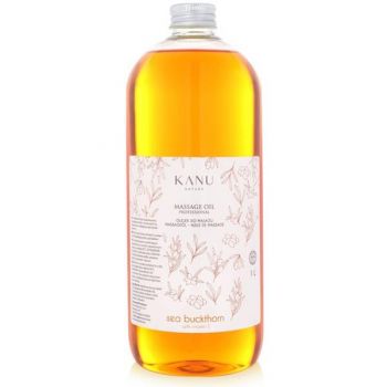 Ulei de Masaj Profesional cu Catina si Vitamina E - KANU Nature Massage Oil Professional Seabuckthorn with Vitamin E, 1000 ml