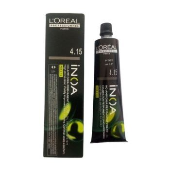 Vopsea de Par Demi-permanenta L'Oreal Professionnel Inoa 4.15 Castano Cenere Mogno, 60 ml