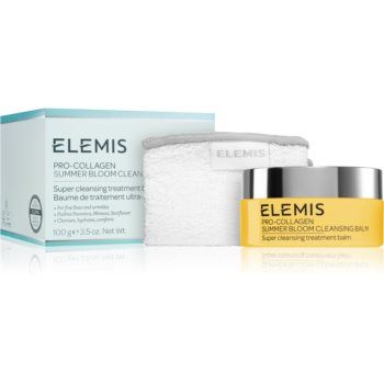 Elemis Pro-Collagen Summer Bloom Cleansing Balm lapte de curatare hidratant si hranitor faciale