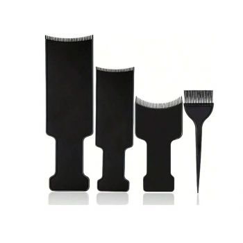 Palete Tehnice cu Dinti pentru Balayage, Set 3 Bucati cu Pensula de Vopsit - 37497890