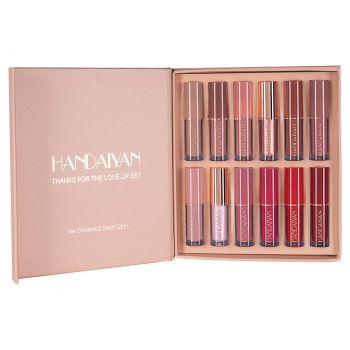 Set 12 Rujuri Lichide Handaiyan Thanks for the Love Lip Set ieftin