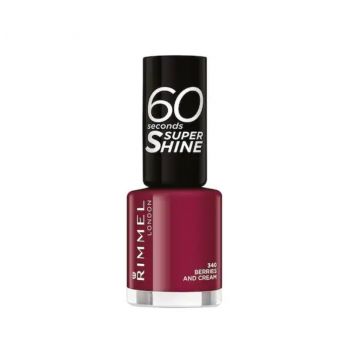 RIMMEL LONDON 60 SEC SUPER SHINE LAC DE UNGHII BERRIES AND CREAM 340